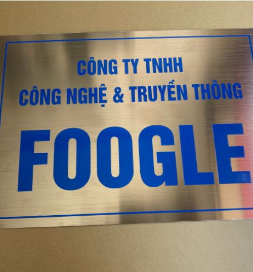 Mẫu biển tên công ty