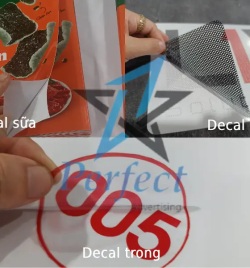 In decal (sữa / trong / lưới)