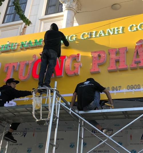 Thi công biển hiệu ở Tràng Bàng