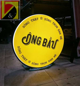 Hộp đèn hút nổi tròn